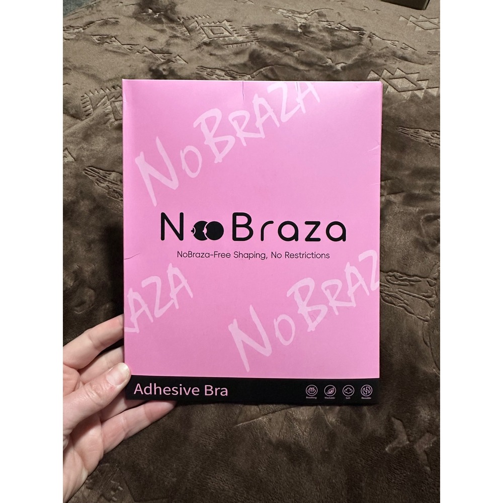 NWT NoBraza Adhesive Bra Size D Light Coffee